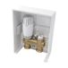 Schlösser inbouw RTL-set met knop Diamant RTL, Wit, G 3/4" Euroconus (Art. 603200045)