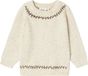NAME IT - NMNGALTO RIO LS KNIT LIL - Unisex - Lange mouwen shirts - Wit - Katoen - Regular Fit