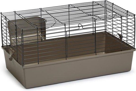 Baldo Konijnenkooi - Mokka - 80x45x42 cm