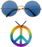 Widmann Hippie Flower Power verkleed set