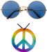 Widmann Hippie Flower Power verkleed set