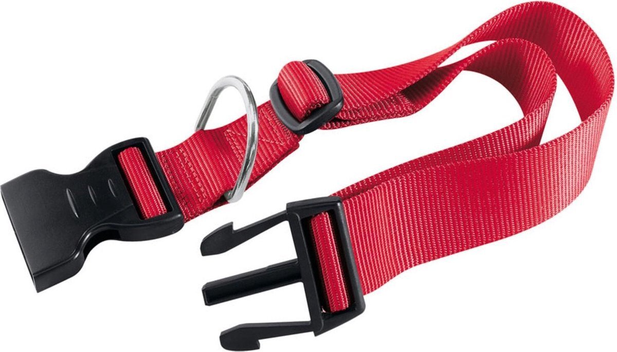 Adori Klikhalsband Nylon Rood - Hondenhalsband - 18-25x1.0 cm rood