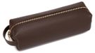 Étui en similicuir, pochette pour stylo souple, couleur marron foncé, 21 cm