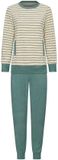 Pastunette - Nordic Leaf - Pyjama - Badstof - Creme/Groen - Maat 48