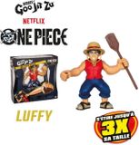 Ultragoo Figurine Luffy, 17 cm, extensible, de la série Heroes of Goo Jit Zu, One Piece, avec accessoires