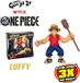 Ultragoo Figurine Luffy, 17 cm, extensible, de la série Heroes of Goo Jit Zu, One Piece, avec accessoires