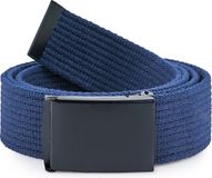 Ladeheid Herenriem - Riem - Broekriem - Verstelbaar - Katoen - LA-EL-P10 - Marineblauw-Zwart - 120 cm