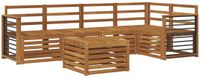 vidaXL - Bank loungeset - 6-delig - Naturel - Polyester