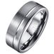 TJ Tom Jaxon Wolfraam heren ring Single Groove 8mm-19mm
