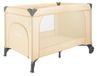 Lit de voyage 2 en 1 avec matelas et accessoires, jusqu'à 15 kg, couleur beige