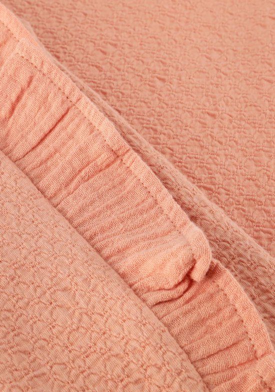 DAILY7 T-shirt Ruffle Meisjes - Perzik - Maat 140