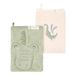 Little Dutch washandjes set van 2 Krokodil - Groen