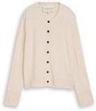 Tom Tailor - Gilet en cachemire - Taille L - whisper offwhite melange