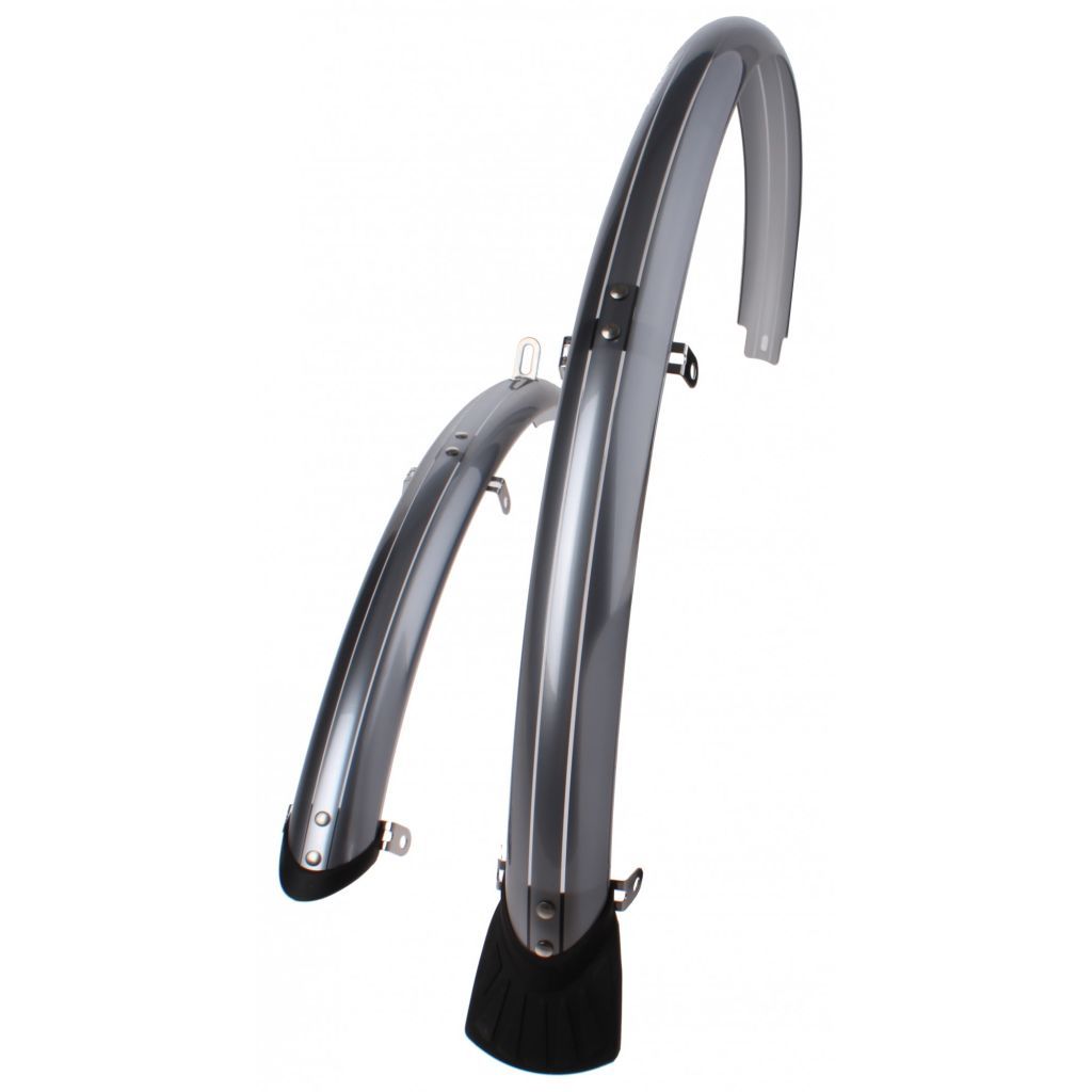 Sunnywheel spatborden set 28 inch 50 mm zilver