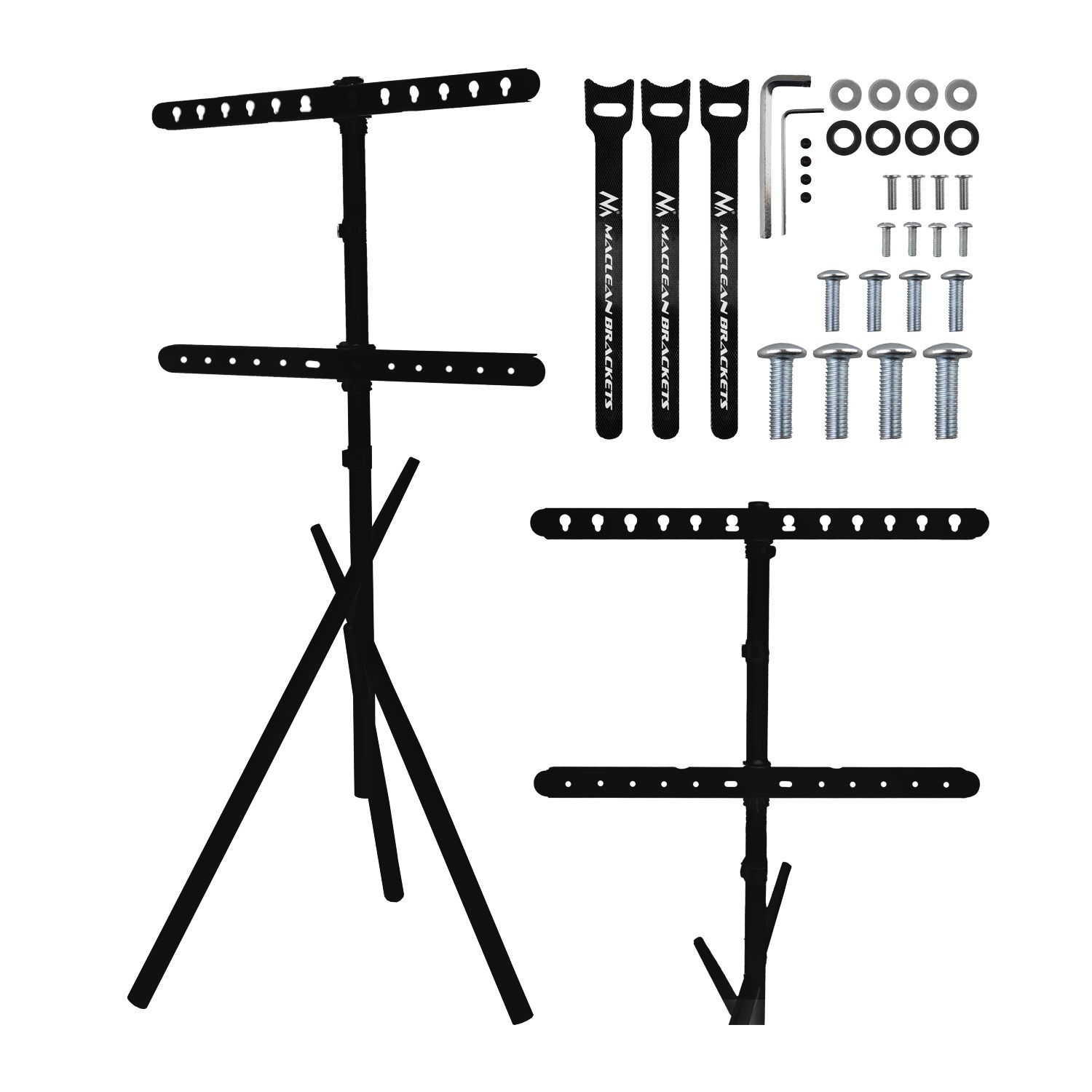Maclean MC-182 W Vloerstandaard voor TV 37-80 Inch Wit