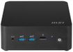 MSI Cubi NUC 1MG-244BEU Black Intel SOC 3 100U Integrated Graphics N/A 2 slots - Max 64GB RAM 2*M.2 & 1*2.5i no HDD no OS 802.11AX 5 Air cooling 120W 3y