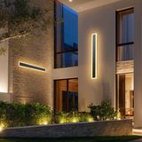 VEVOR Lampes murales de villa, 2-Pack, Bandes longues de 800MM, Lampes murales extérieures modernes, 3000K Blanc chaud, Étanche IP65, Inoxydable, Lampe murale, pour Maison, Porche, Jardin, Terrasse, Garage