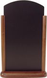 Merkloos Securit TOP tafel krijtbord 26x40 cm donker bruin