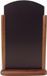 Merkloos Securit TOP tafel krijtbord 26x40 cm donker bruin