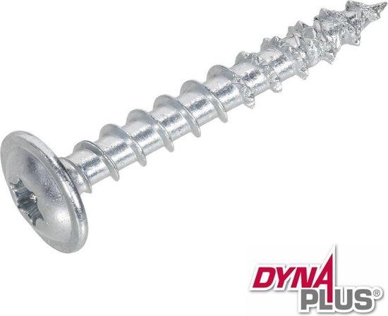 Dynaplus - Achterwandschroef - Torx 15 - 4,0 x 40mm - Verzinkt (200 stuks)