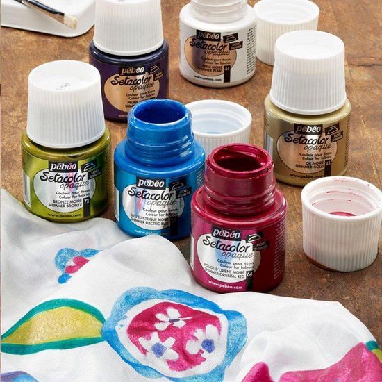 Pébéo Setacolor Glitter Rode Textielverf - 45ml