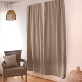HomeMaison Verduisterend deurgordijn Natuurlijk Polyester 100% Verduisterend