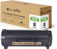 G&G Toner vervangt Lexmark 56F2000 Compatibel Zwart 6000 bladzijden Reborn remanufactured 21311