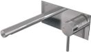 Brauer Chrome Edition Inbouw Wastafelmengkraan met Rechte Uitloop en Afdekplaat Model A1 Chroom