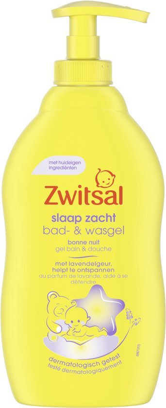 Zwitsal - Slaap Zacht - Bad &amp; Wasgel - Lavendel - 400ml