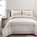 Lush Decor Dekbed met landelijke strepen, tweepersoons/queensize, neutraal