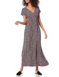 Amazon Essentials Dames Getailleerde Maxi-jurk