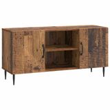 vidaXL TV Kast Oud hout 102 x 34,5 x 50 cm Bewerkt hout