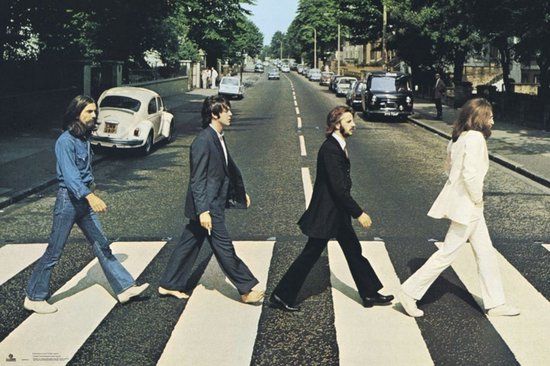 Merkloos Grupo Erik Poster The Beatles Abbey Road 91,5x61cm