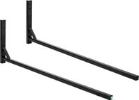 QLS Muurbeugel Dakkoffer WSB - Ophangsysteem van Staal - Zwart - 82 cm