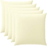 vidaXL Kussensloop 6 stuks HEERLEN Crèmekleurig 80 x 80 cm Polyester