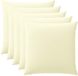 vidaXL Kussensloop 6 stuks HEERLEN Crèmekleurig 80 x 80 cm Polyester
