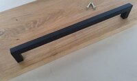 Zwarte Handgreep - 26.8cm - Meubelhandvat - Inclusief Bevestigingsbouten