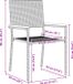 vidaXL Stapelbare Tuinstoelen met Kussens, 2-delige Set, Zwart/Bruin