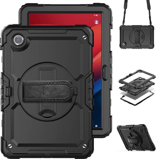 Accezz Rugged Backcover Tablet Hoes Zwart voor Lenovo Tab M11 - 11 inch
