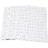Adsamm® 324 x White Felt Pads Ø 10 mm Round 1.5 mm Thin Self-Adhesive Furniture Glides