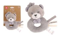DODO D'AMOUR - Knuffeldoekje Rammelaar - Beer - 053935 - Grijs