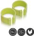 Merkloos / Sans marque Olba Pluimveering 25 mm 25 stuks Lichtgroen