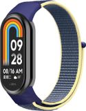 By Qubix - Sport loop nylon bandje - Donkerblauw - Geschikt voor Xiaomi Smart Band 8 / 9 / 10