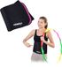 Relaxdays zweetband buik - 90 cm - neopreen - fitness - zwart-roze