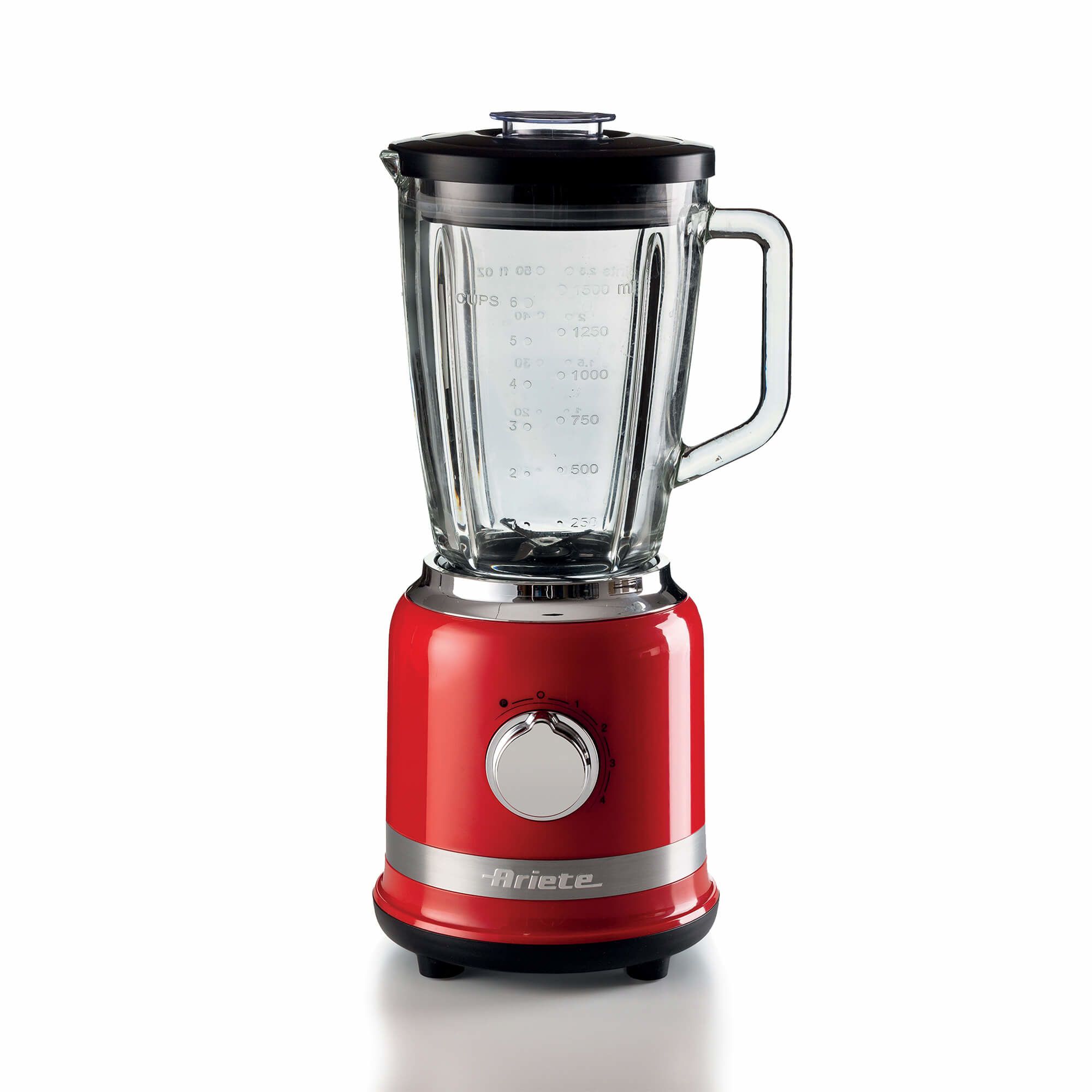 Ariete 0585 Blender - 1.5L, 1000W, Red & Stainless Steel