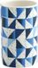 MSV CALULA Tandenborstelhouder - Wit/Blauw - Keramiek - 10 cm
