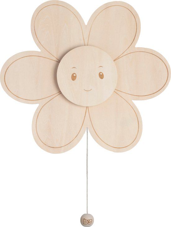 Baby's Only Houten wandlamp babykamer & kinderkamer - Bloem - Wonder - Bruin