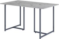 Vicco Merido Eettafel – 140 x 80 cm Grijs/marmer-wit