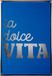 Present Time Wanddecoratie La Dolce Vita Medium - Blauw - 60x3.2x40cm - Scandinavisch