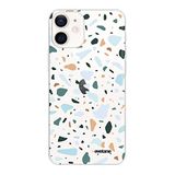 Beschermhoes Evetane Beschermhoes voor iPhone 12 Mini, terrazzo, groen